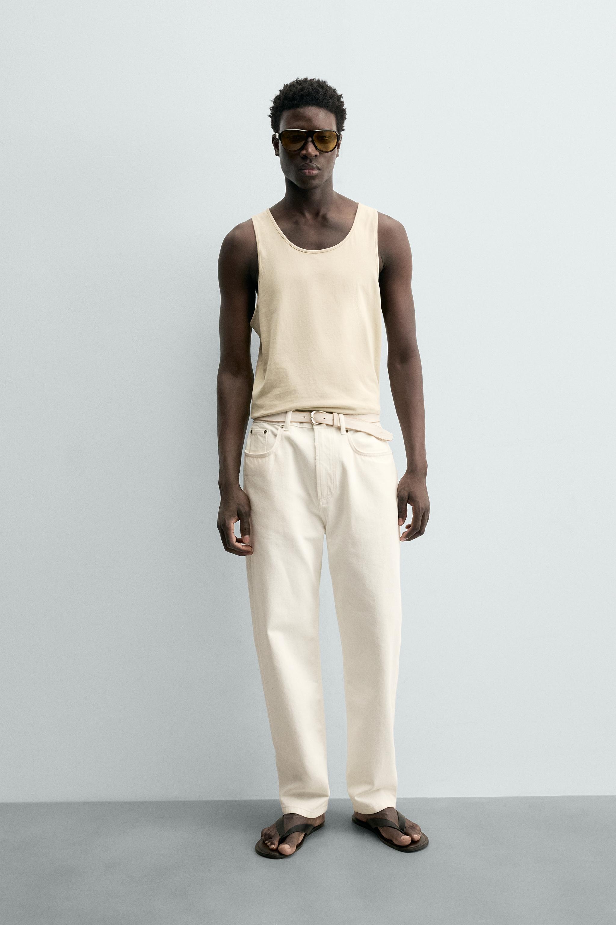 Мужские топы Zara MEDIUM WEIGHT REGULAR FIT TANK TOP