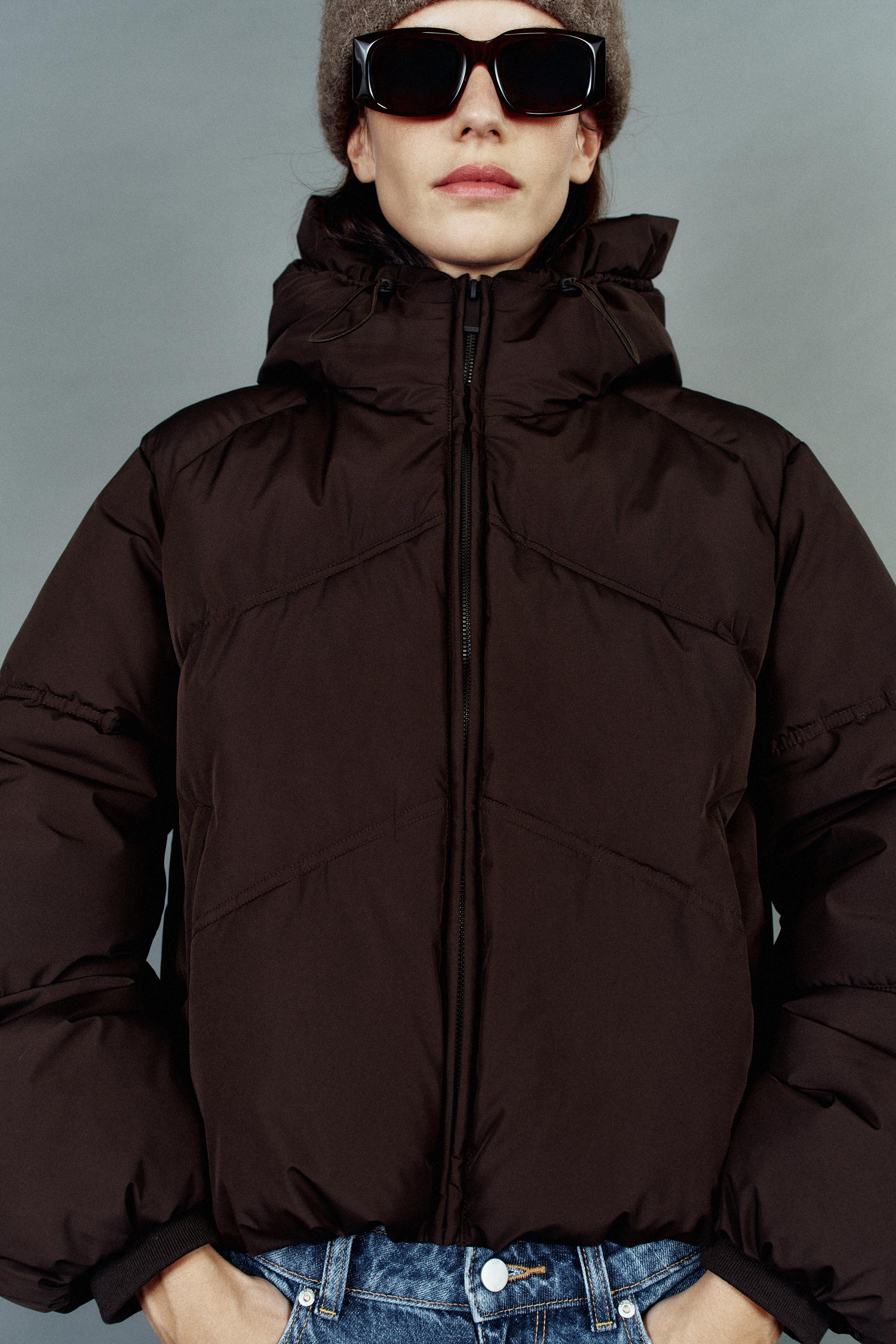 PADDED HOODIE ANORAK WATER-REPELLENT WINDPROOF