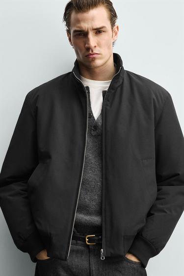 WATER-REPELLENT QUILTED JACKET - Black by Zara - Image 5