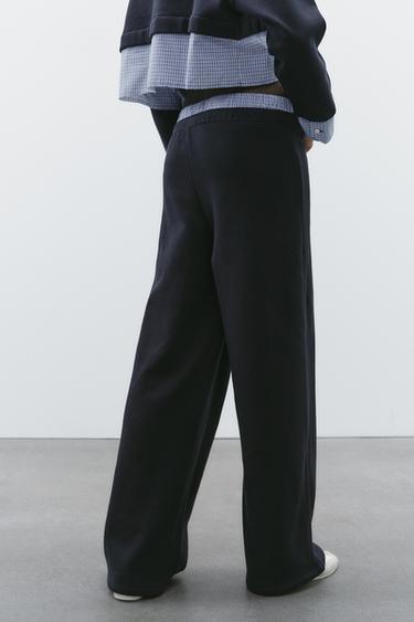 PANTALON TAILLE BOXER - Bleu marine de Zara - Image 3