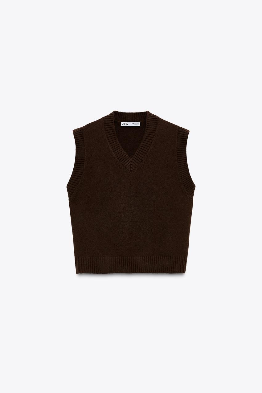 BASIC KNIT SWEATER VEST
