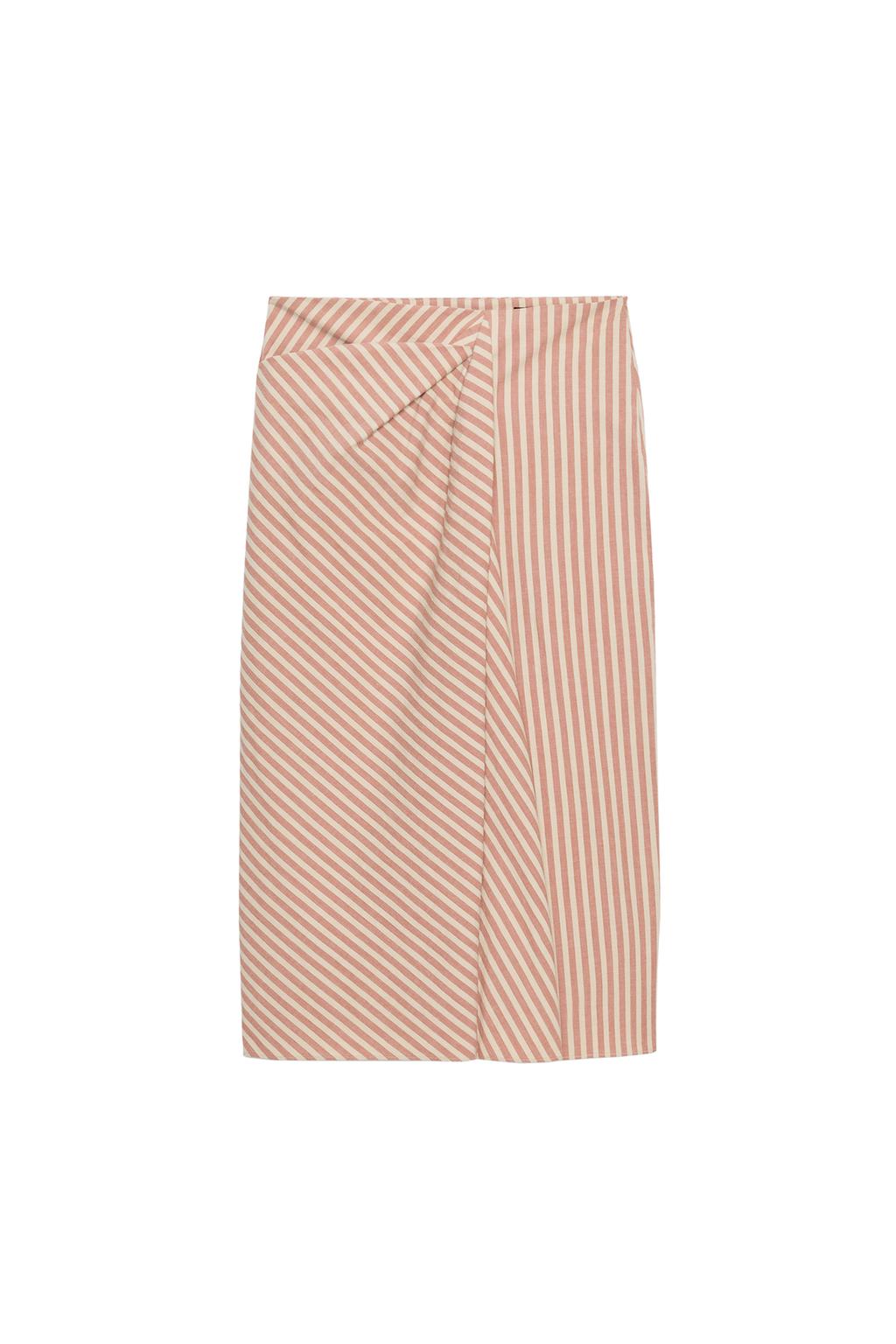 ZW COLLECTION DRAPED STRIPED SKIRT - image 3