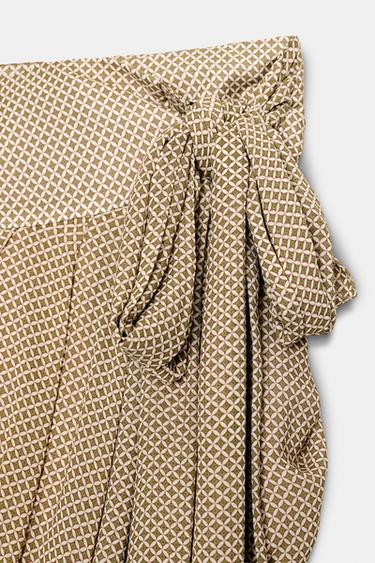 ZW COLLECTION DRAPED PRINTED SKIRT - Multicoloured by Zara - Image 9