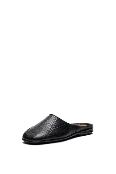 Zara Soft leather mules - STUDIO - Black