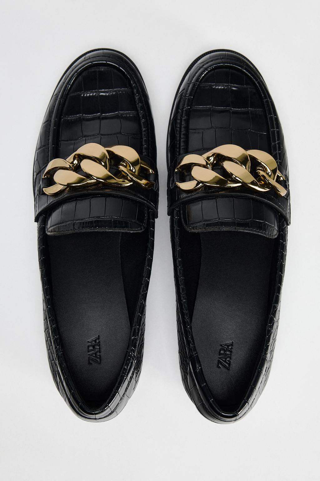 Thumbnail image for TEXTURED LOAFERS WITH CHAIN