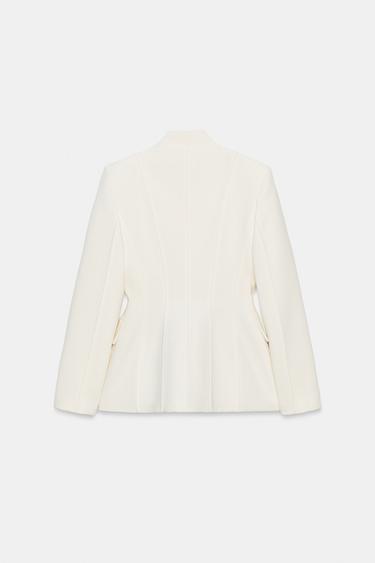 BLAZER AJUSTÉE COLLECTION ZW - Écru de Zara - Image 5