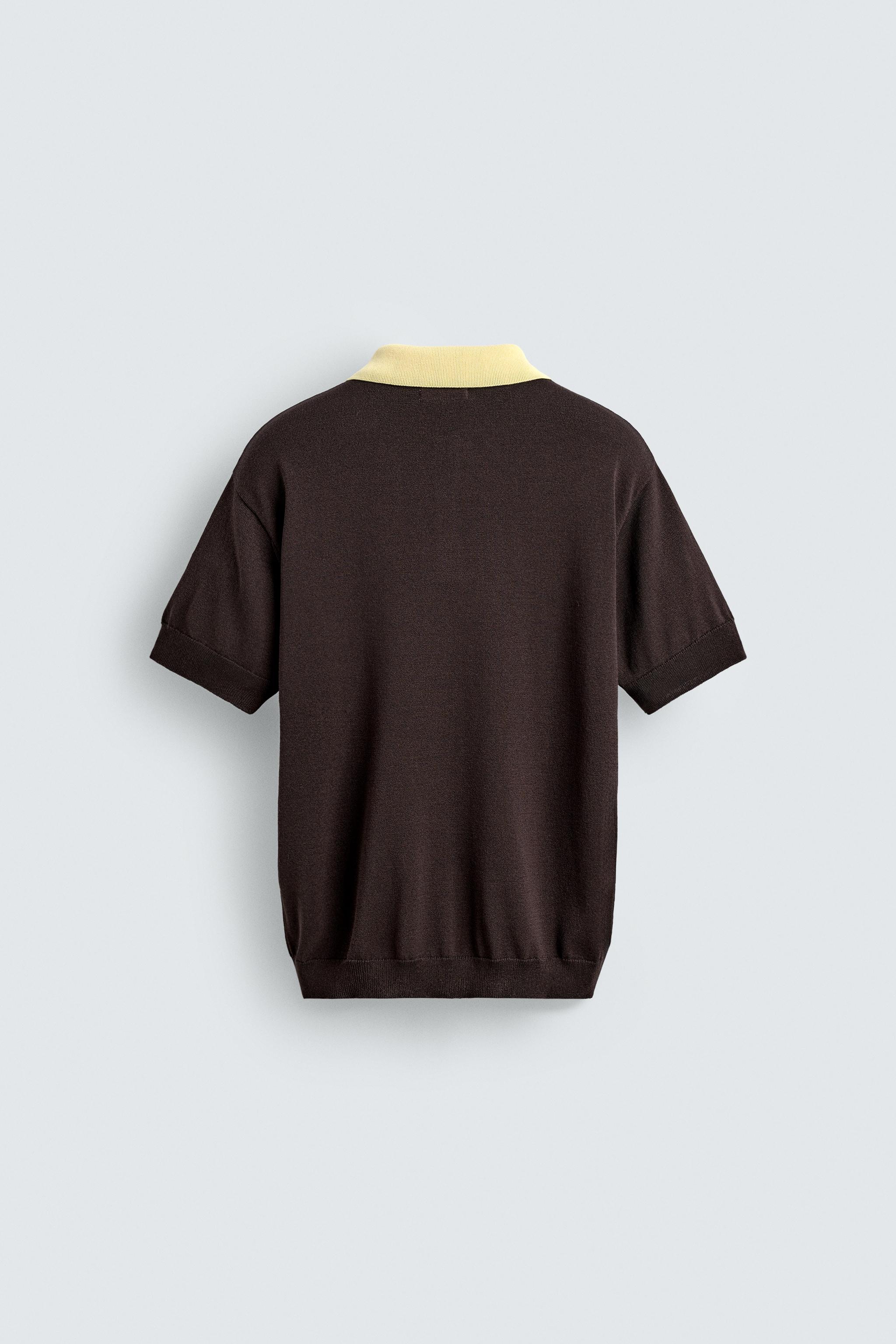 CONTRAST RELAXED FIT KNIT POLO