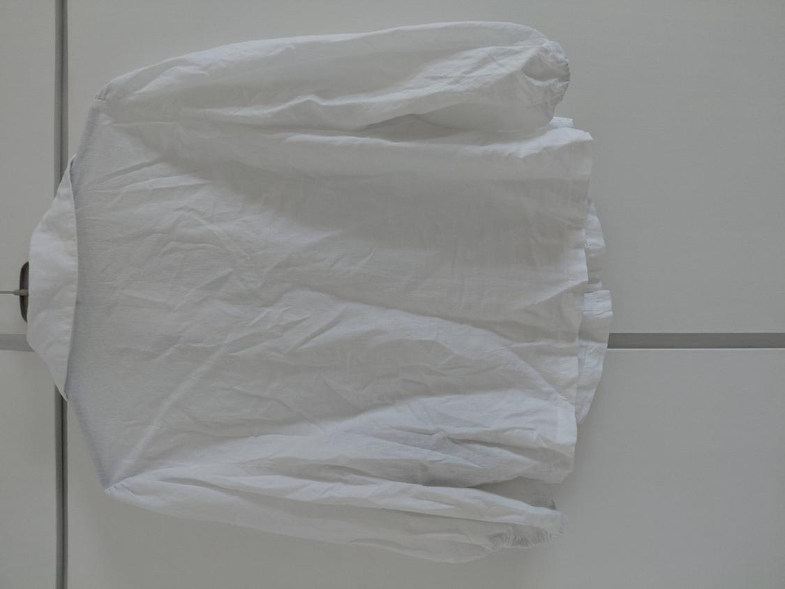 LINEN BLEND PUFF SLEEVE SHIRT - Image 2