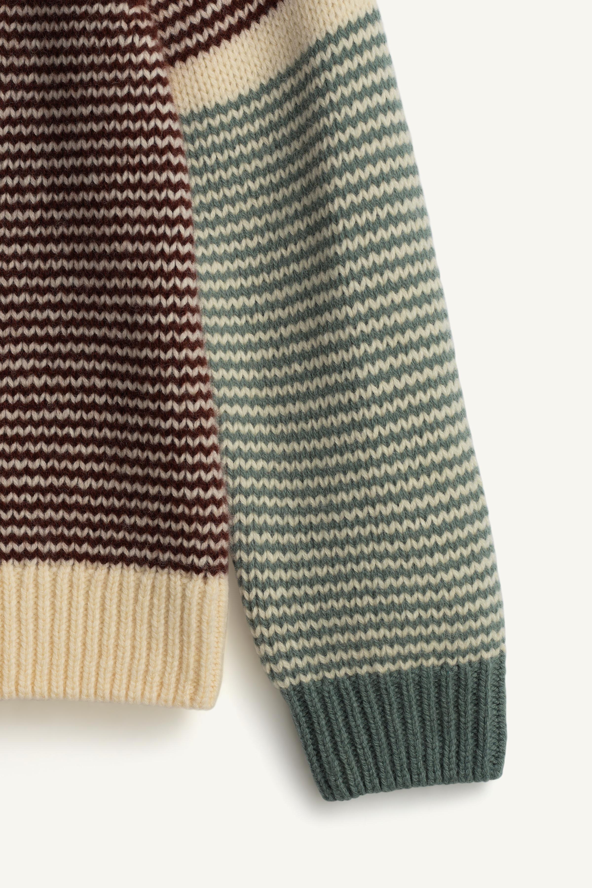 STRIPED 100% WOOL SWEATER LIMITED EDITION
