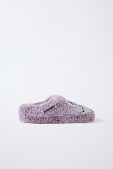 ДОМАШНИЕ ТАПОЧКИ С ПРИНТОМ «ЛИЛО И СТИЧ» © — Фиолетовый от Zara — изображение 0