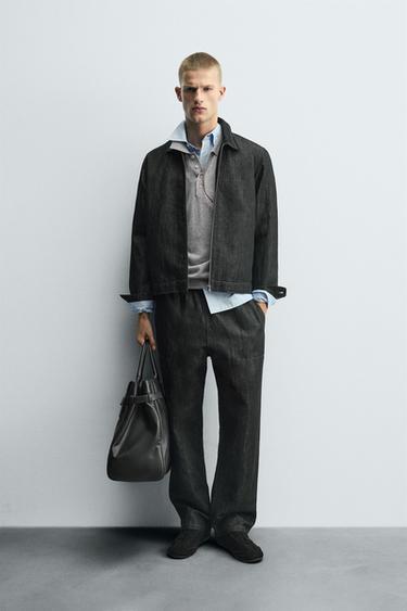 Zara RELAXED FIT JOGGER JEANS - Black - Image 0