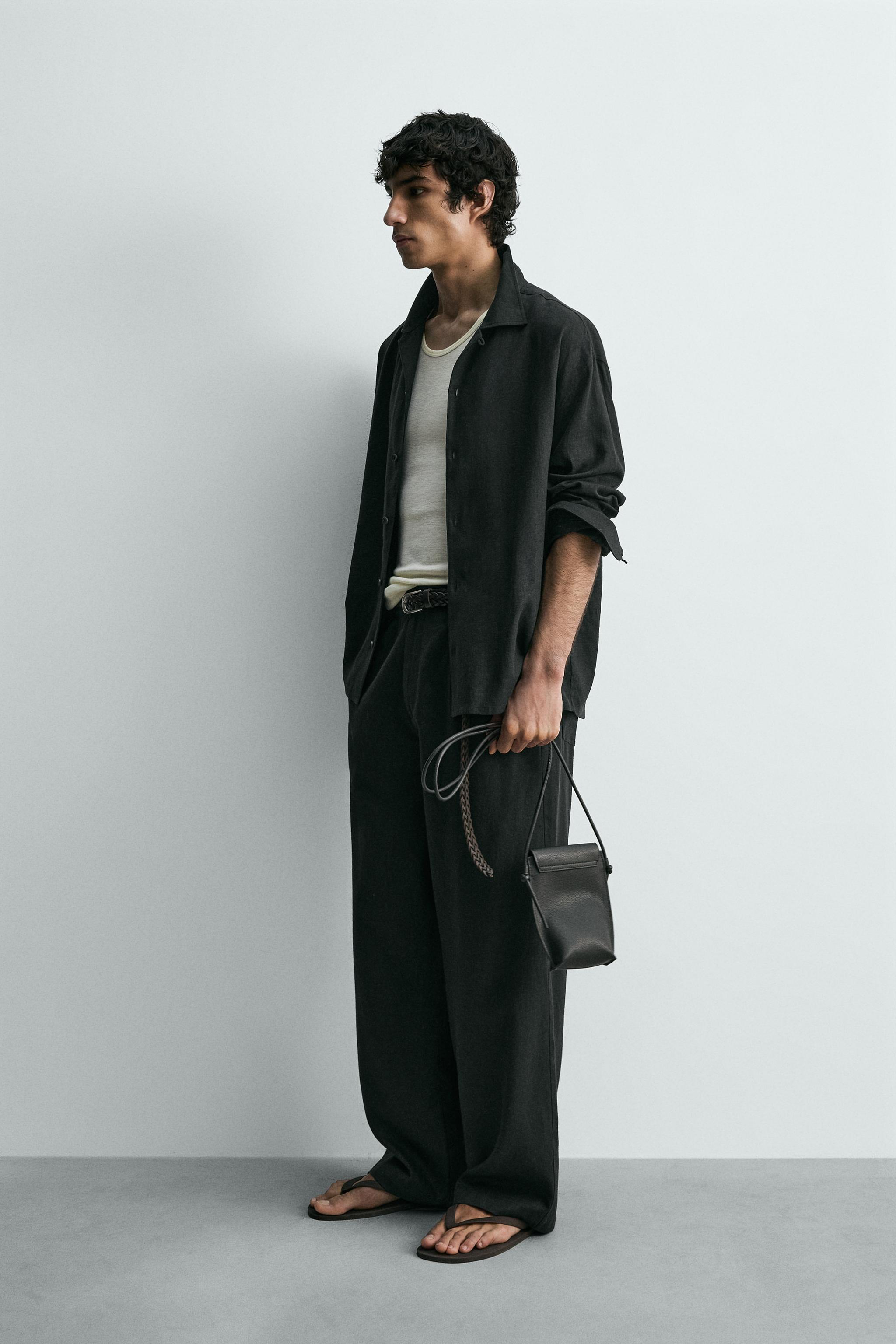 RELAXED FIT LINEN - VISCOSE SHIRT