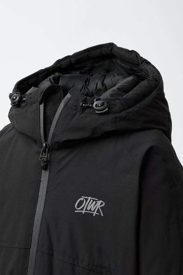 VESTE REMBOURRÉE ZIPPÉE - Noir de Zara - Image 4
