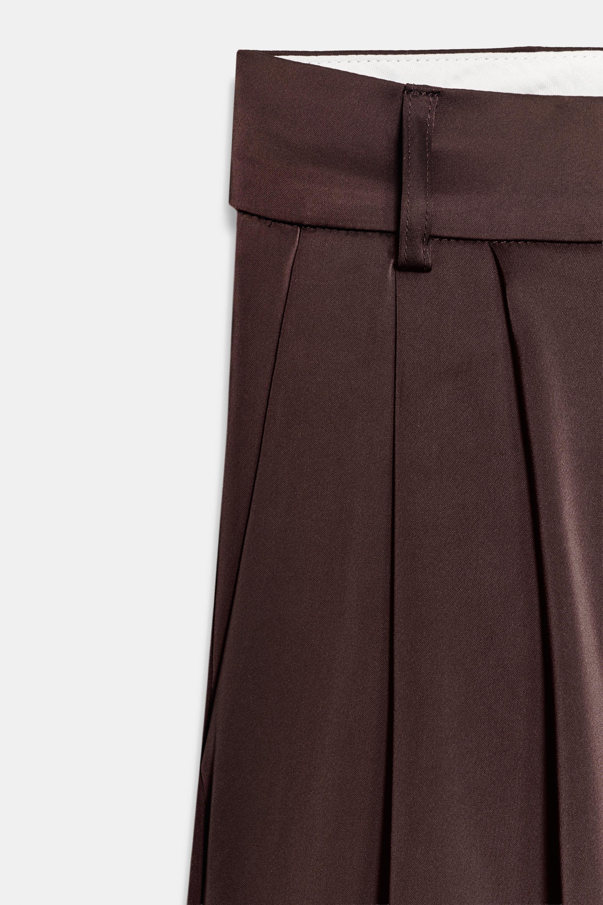 PANTALON SATINÉ PLI