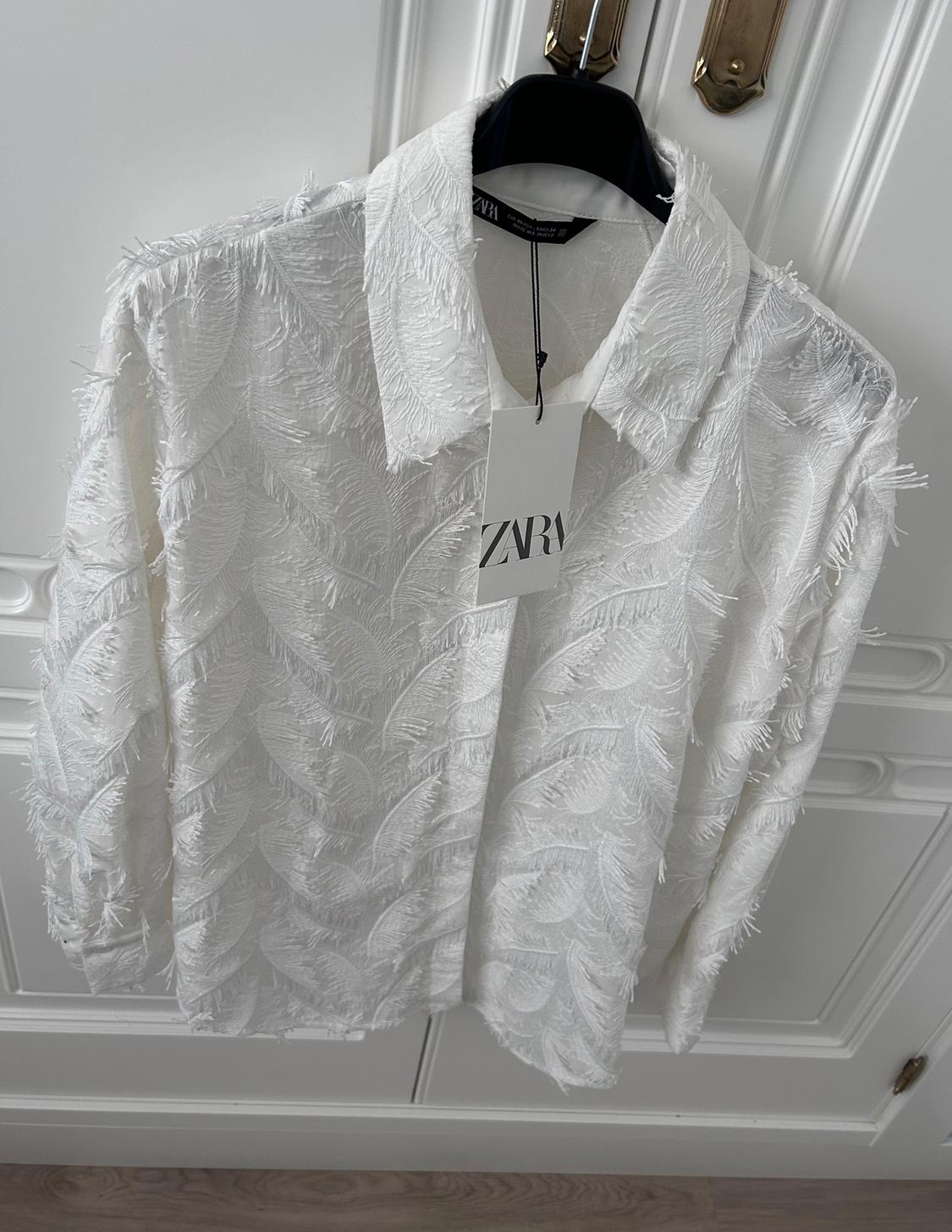 SHIRT WITH FRINGED TRIMS - Image 2