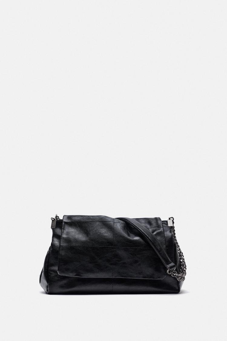 ロック フラップショルダーバッグ - ブラック | ZARA Japan / 日本