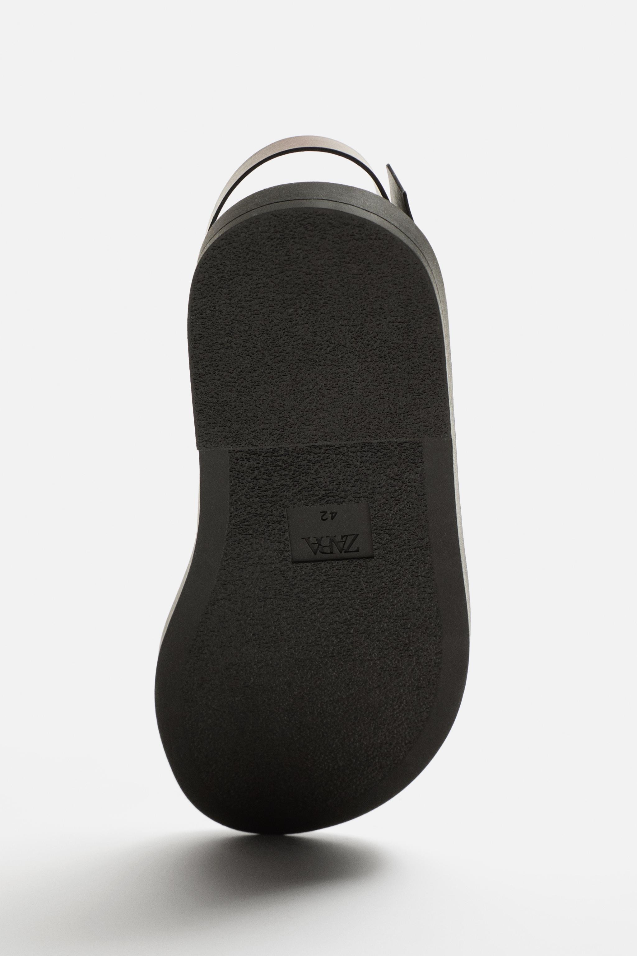CROSSED CHUNKY SANDALS - Brown | ZARA United States