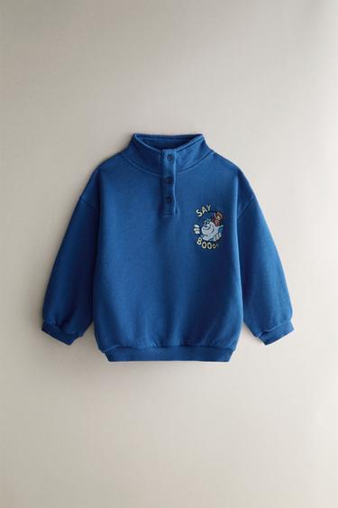 Zara KIDS' MONSTERS, INC. ©DISNEY/PIXAR PLUSH SWEATSHIRT - Navy blue - Image 0