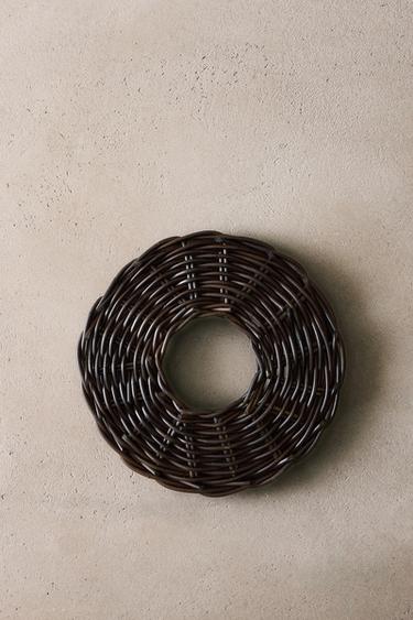 RATTAN TRIVET - Brown by Zara - Image 5