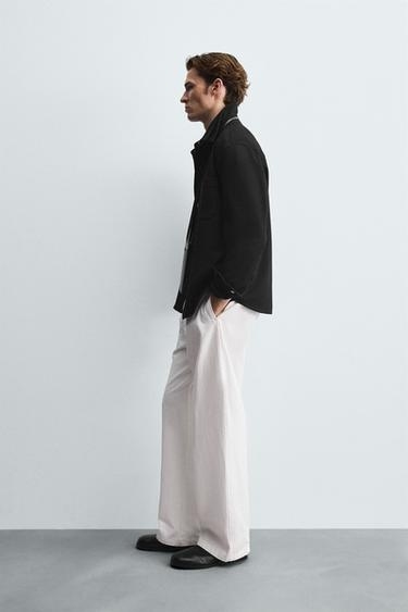 SURCHEMISE STRUCTURÉE CONFORT - Noir de Zara - Image 3