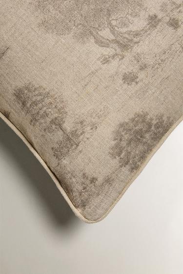 TOILE DE JOUY CUSHION COVER - Light beige by Zara - Image 1