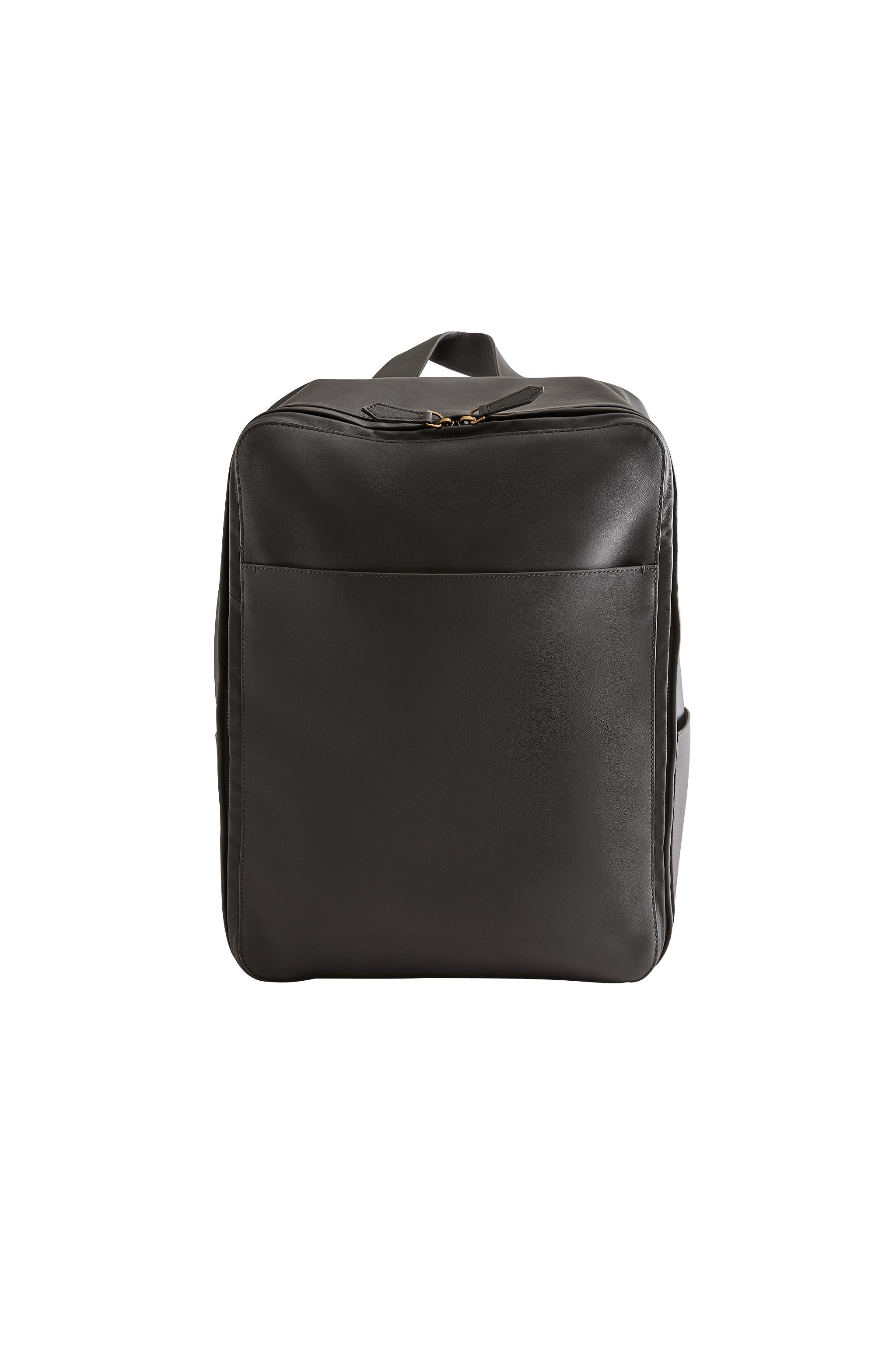LEATHER BACKPACK - Chocolate Brown | ZARA United States display picture 2
