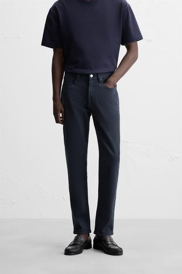 ДЪНКИ SLIM FIT - Морскосин от Zara