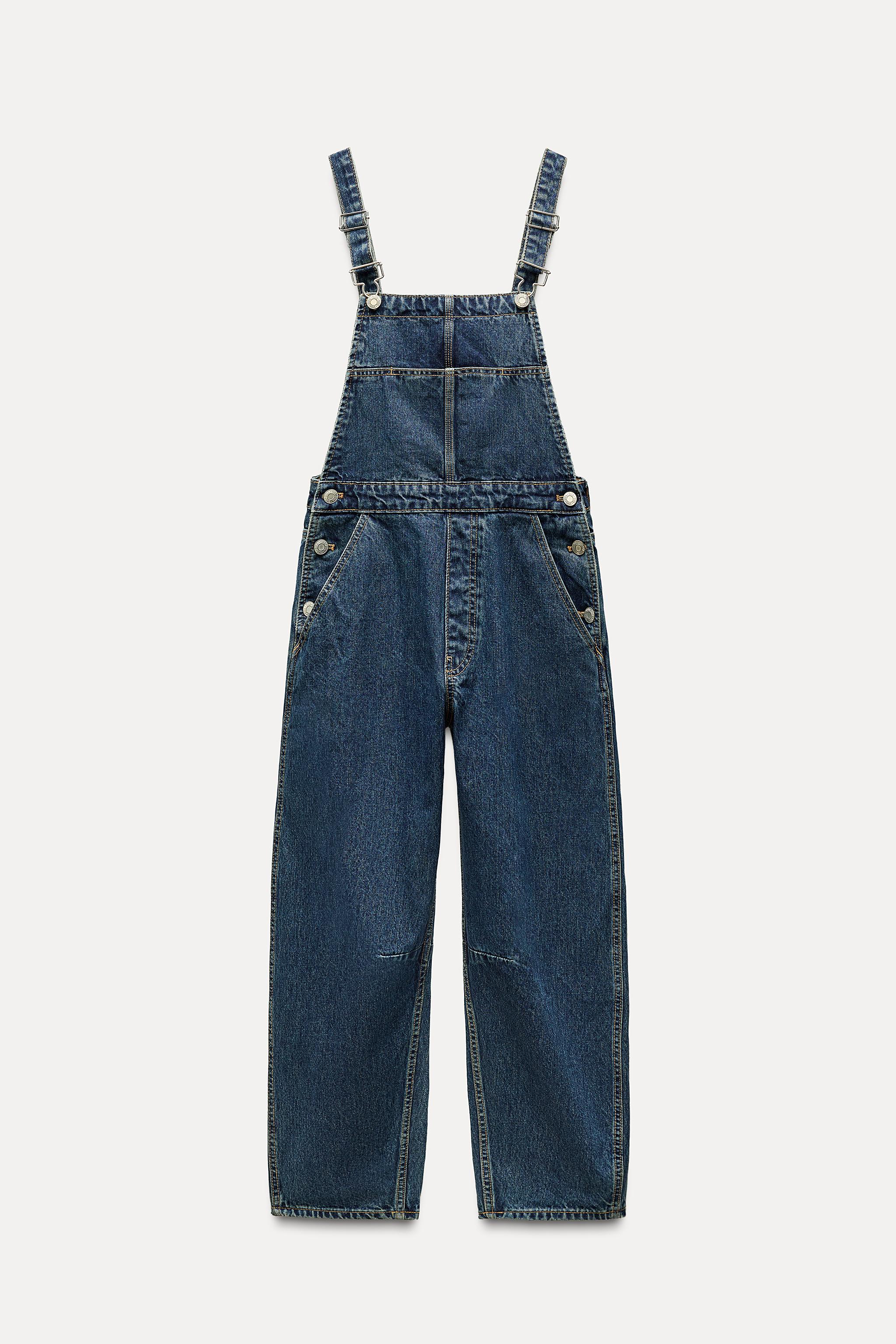 Zara jumpsuit denim overall 2024