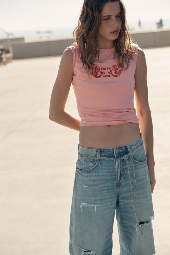 EMBROIDERED SHORT SLEEVE T-SHIRT