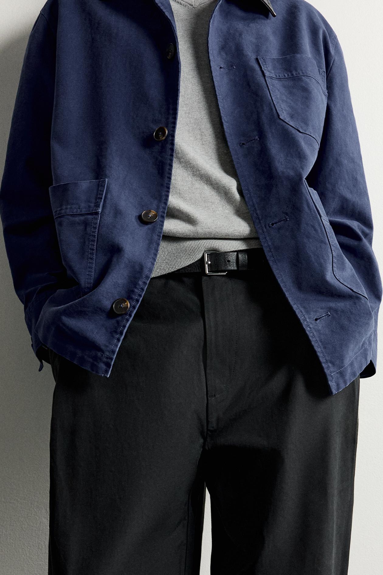 Мужские брюки Zara Straight-Fit Pants with Side Pleats, цвет: Антрацитовый серый — фото 5