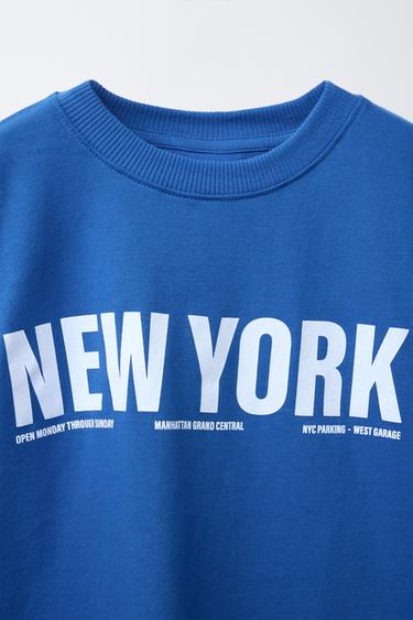 SLOGAN PRINT T-SHIRT - Bluish by Zara - Image 2
