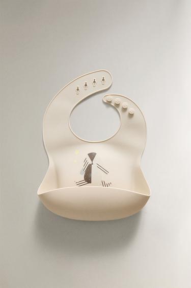 KIDS' RABBIT SILICONE BIB - Multicoloured by Zara - Image 0