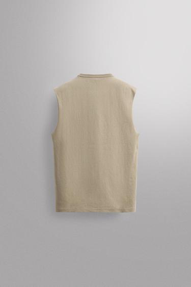 HEAVYWEIGHT TANK TOP - Sand by Zara - Image 6