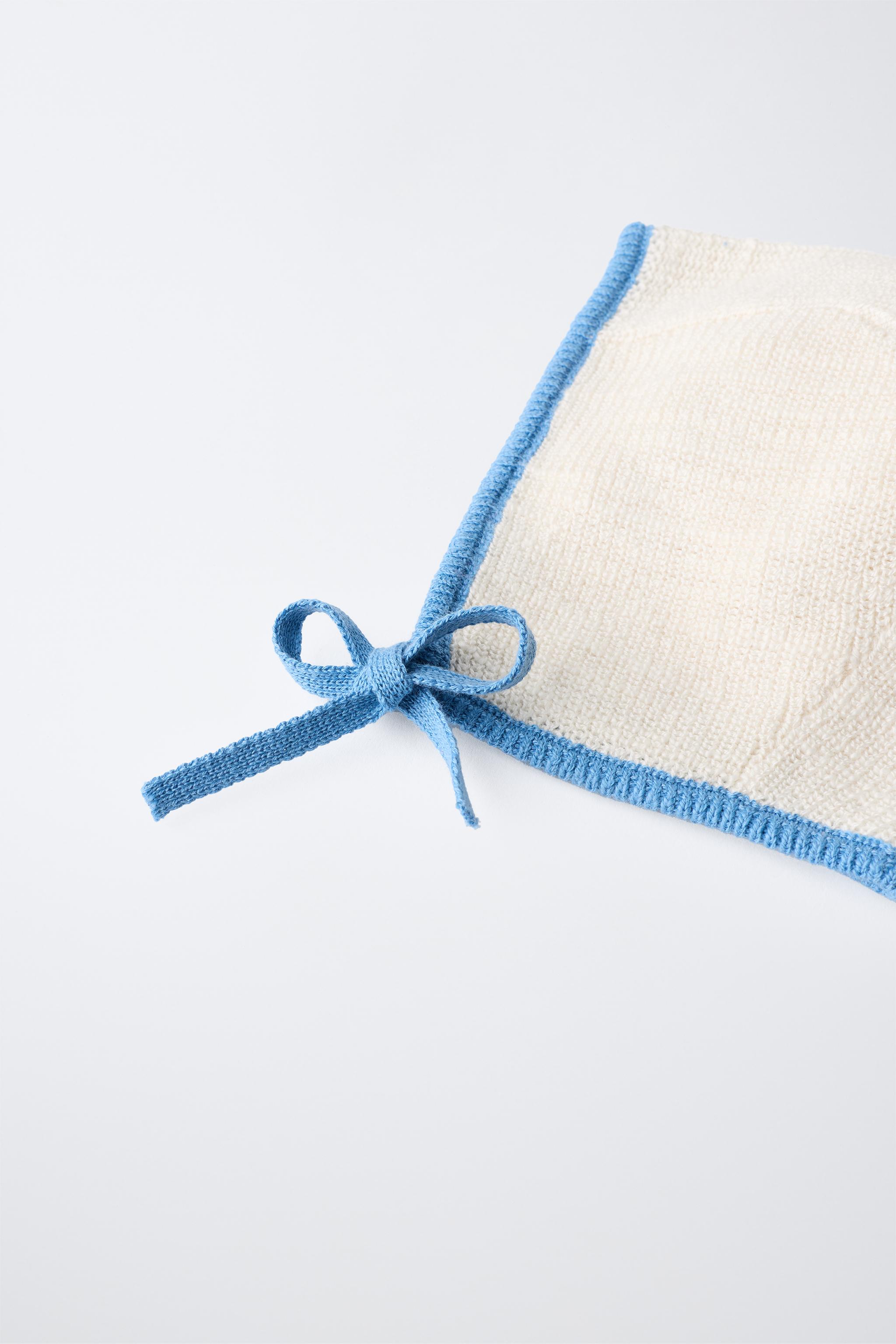 CONTRAST KNIT BONNET