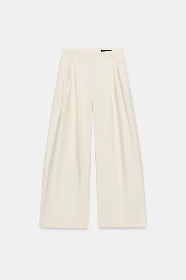 „ZW COLLECTION OVERSIZE“ KELNĖS – Nebalintos drobės spalva – „Zara“