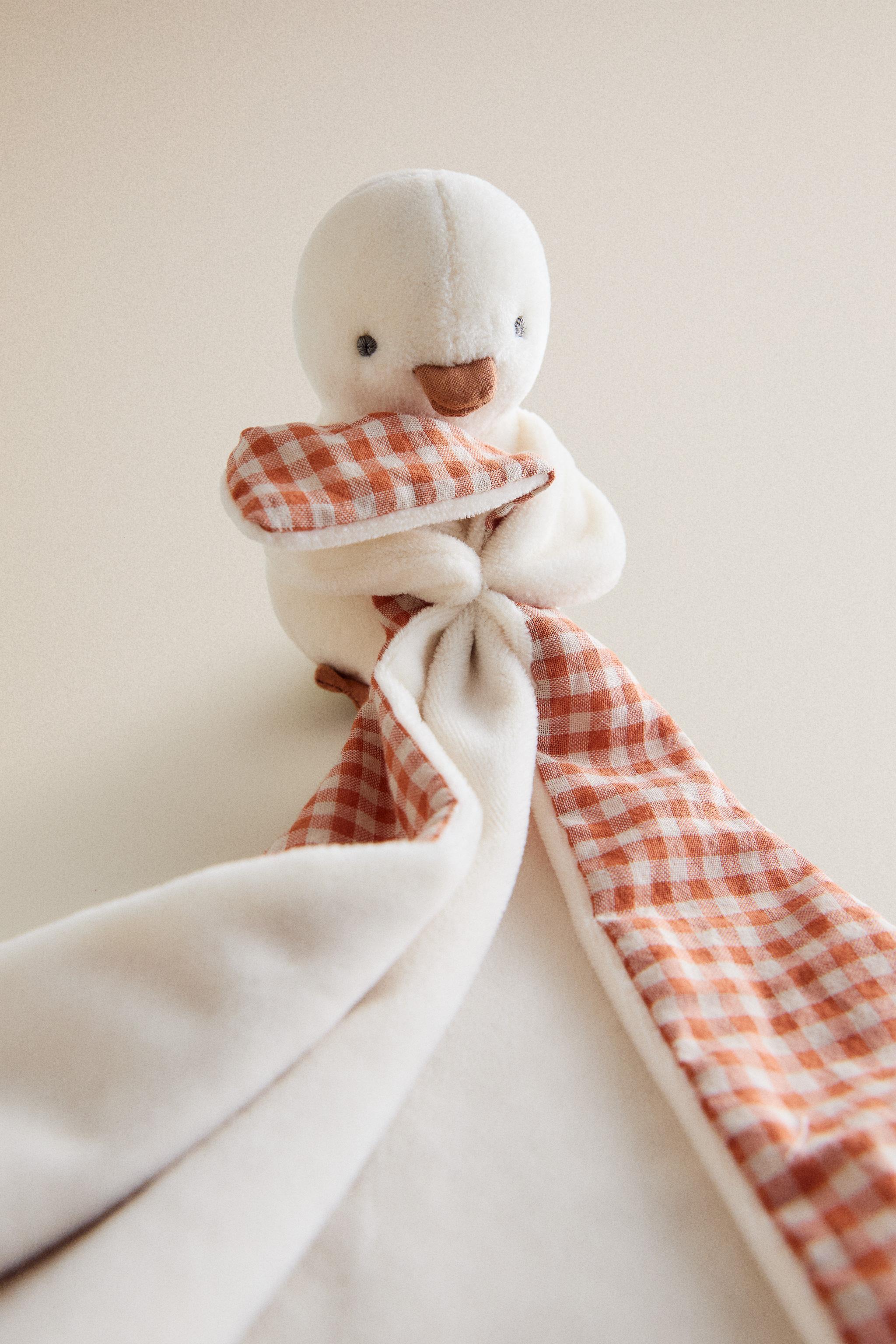 KIDS' DUCKLING CUDDLY SOFT TOY — Yellow