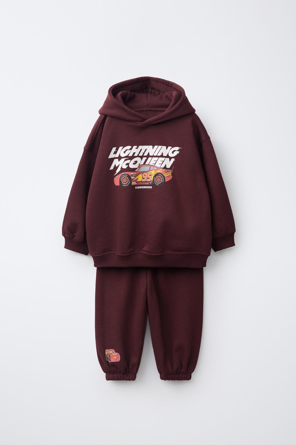 Zara Jogging dəsti sviter və jogger şalvar Cars Rayo McQueen © Disney/Pixar