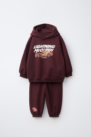 CONJUNTO JOGGING SUDADERA Y PANTALÓN JOGGER CARS RAYO MCQUEEN © DISNEY/PIXAR - Granate de Zara