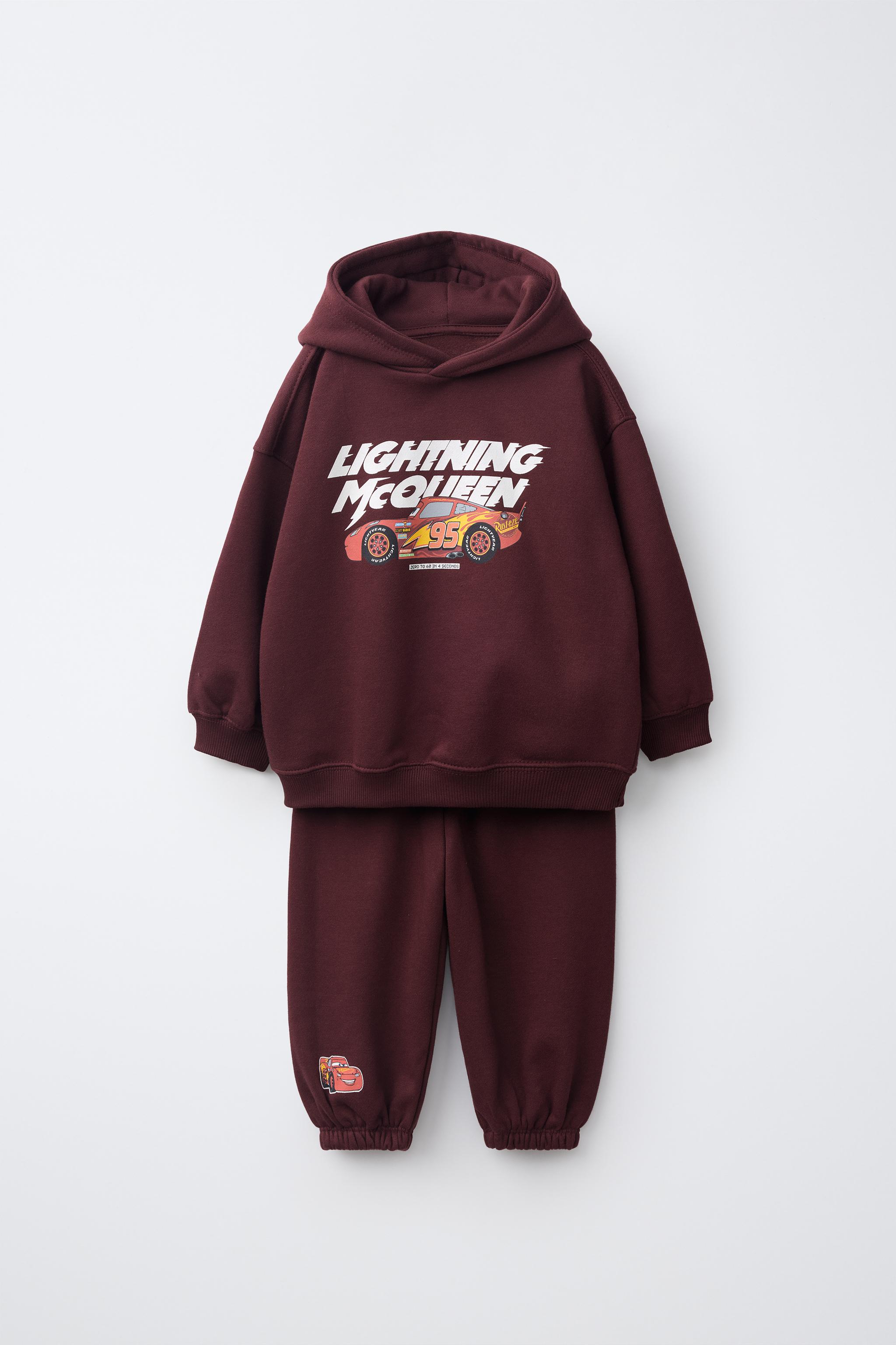 ENSEMBLE DE JOGGING SWEAT À CAPUCHE ET PANTALON JOGGER CARS FLASH MCQUEEN © DISNEY/PIXAR