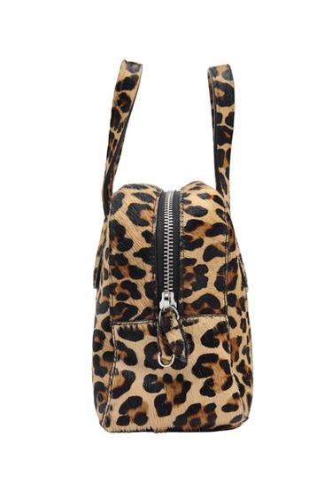 MINI BOWLING ESTAMPADO ANIMAL PIEL CON PELO - Leopardo de Zara
