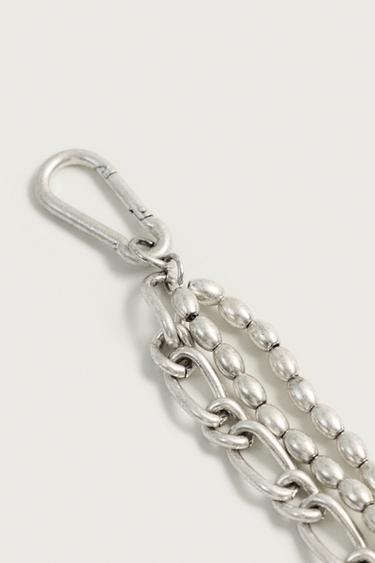 METAL CHAIN KEYCHAIN — Silver 2