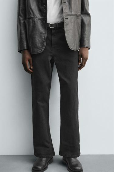 FLARE FIT TROUSERS - Black by Zara - Image 4