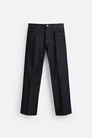 STRAIGHT-LEG BOOTCUT JEANS - Blue by Zara