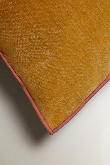 CHENILLE CUSHION COVER - Mustard by Zara - Image 1