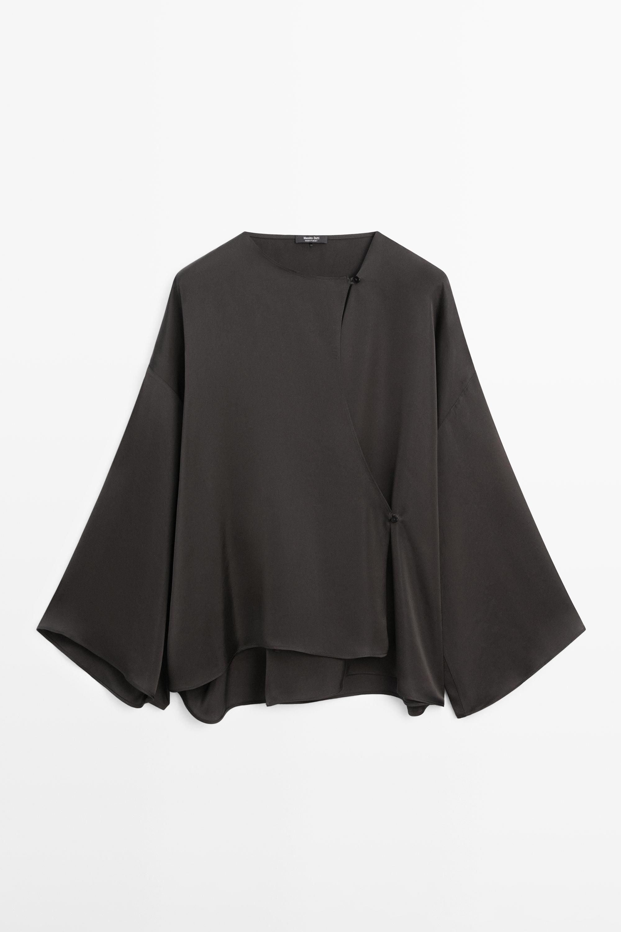 Flowing wrap shirt