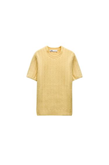 CABLE KNIT TOP 100% WOOL