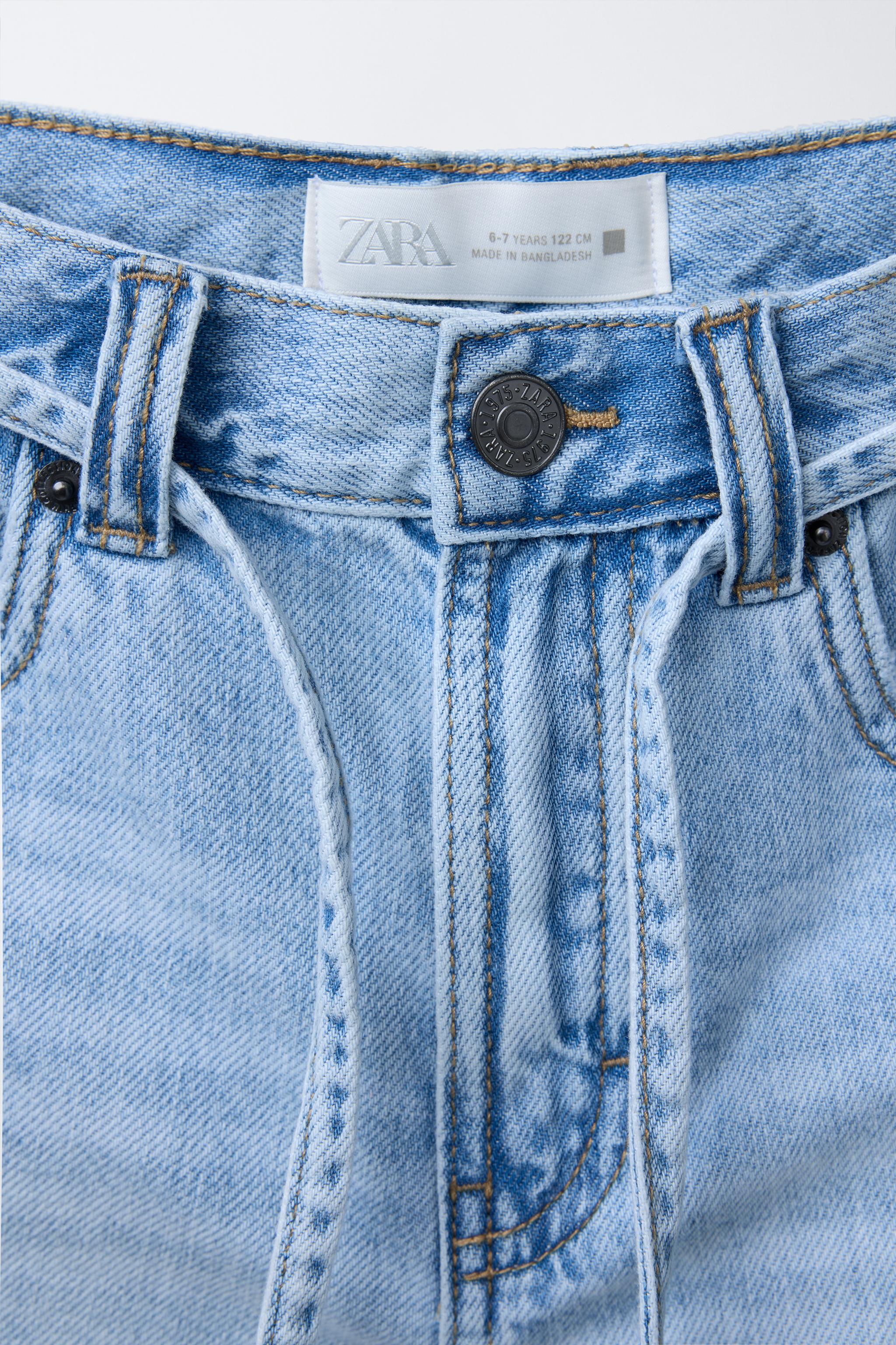 BELTED DENIM SHORTS - Light blue | ZARA United States