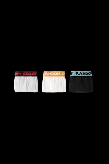 6-14 AÑOS/ PACK TRES BÓXERS TEXTO - Multicolor de Zara - Imagen 0