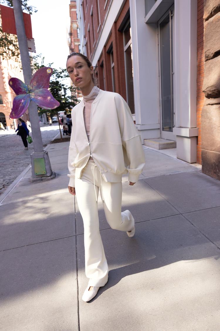 INTERLOCK FLARE PANTS