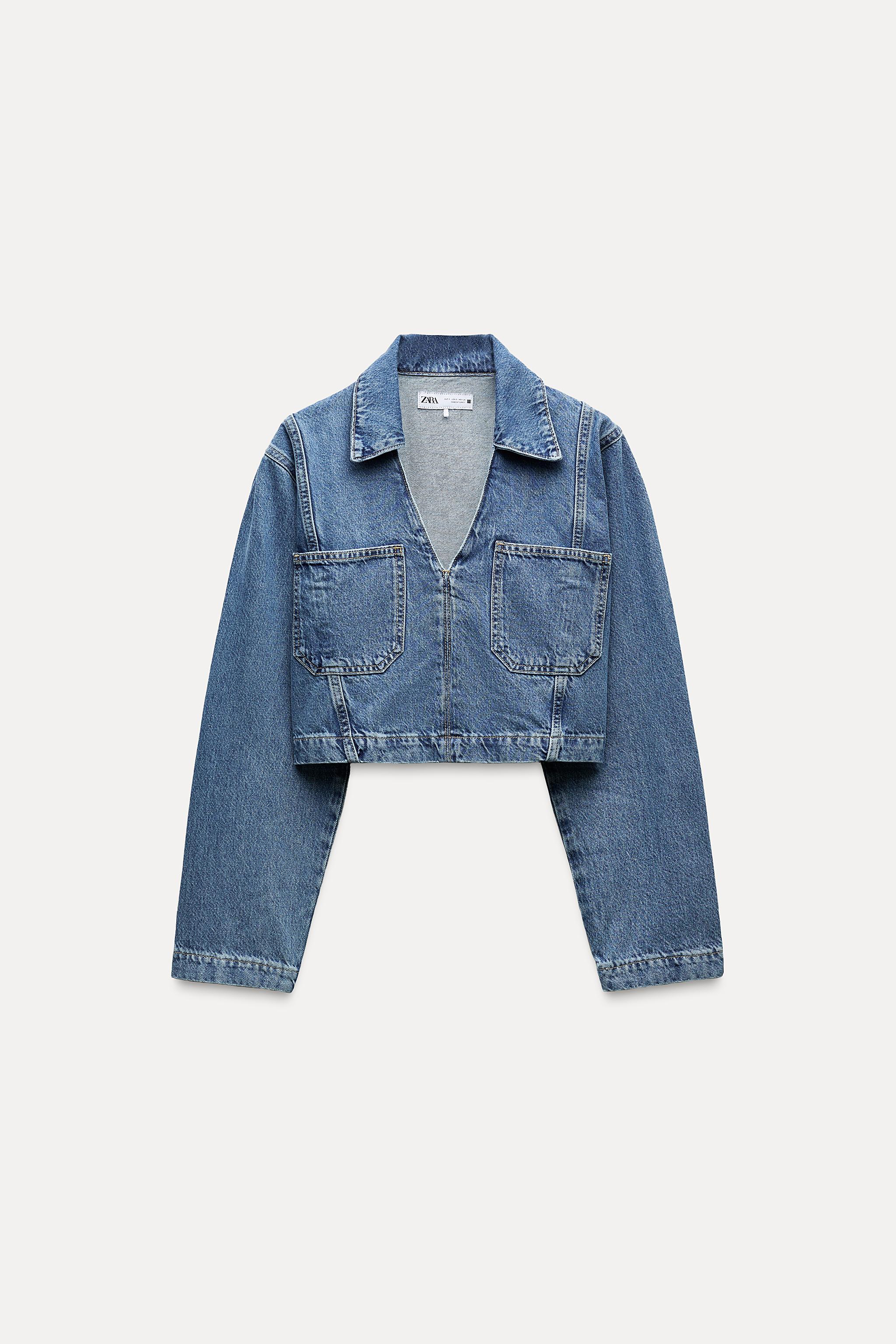 Zara denim shops shirt